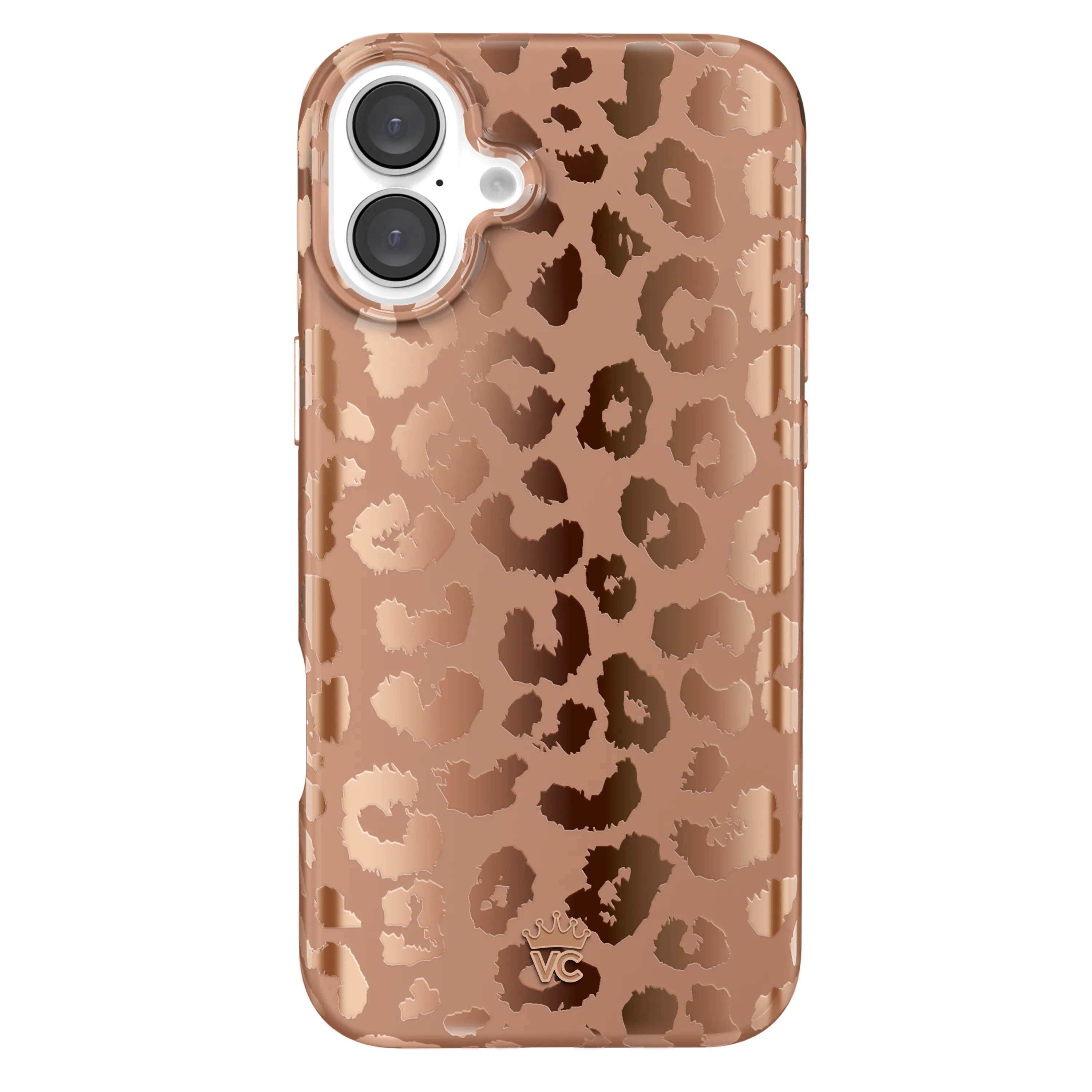 Bronze Chrome Leopard iPhone Case