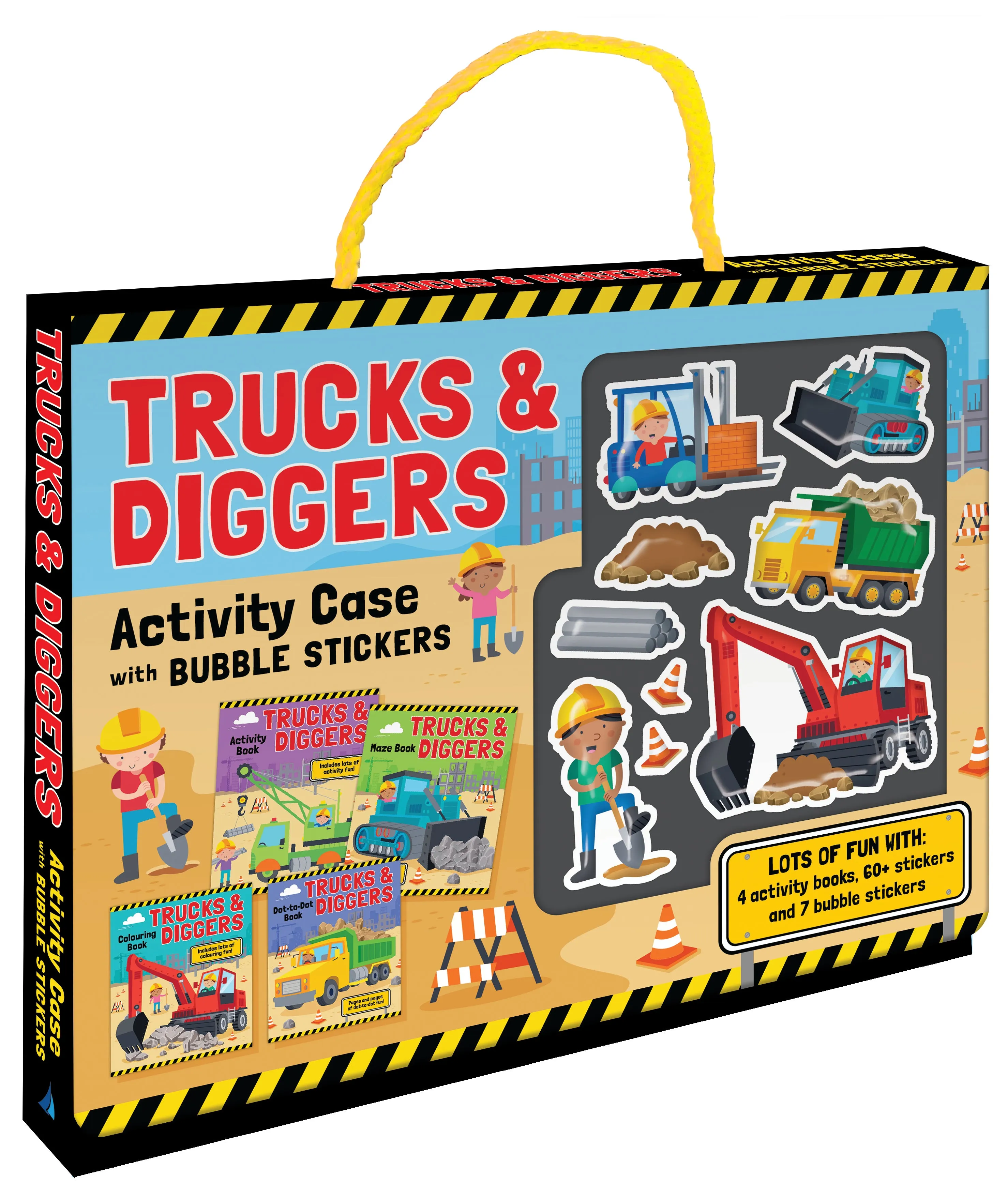 Bubble Sticker Activity Case, Trucks & Diggers