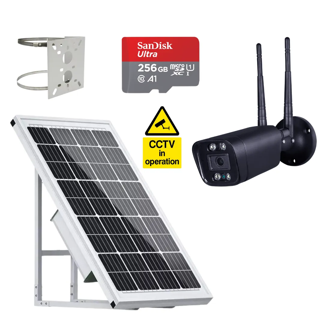 Bullet Camera & Solar Bundle