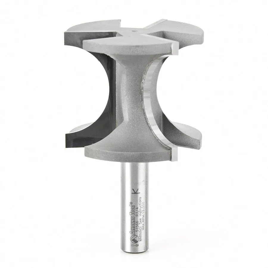 Bullnose Router Bit | 3⁄4 Radius x 2 3⁄8 Dia x 2 x 1⁄2"Shank | 51566 | 738685155660