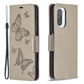 Butterfly Xiaomi Mi 11i / Poco F3 / K40 Pro Plus flip case - Grey