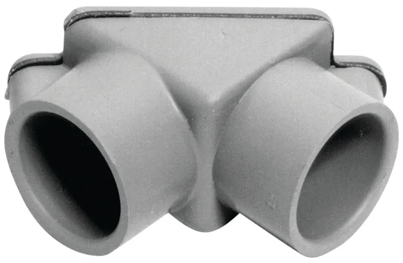 Carlon E990DER-CAR Access Pull Elbow, PVC, Gray :EA: QUANTITY: 1