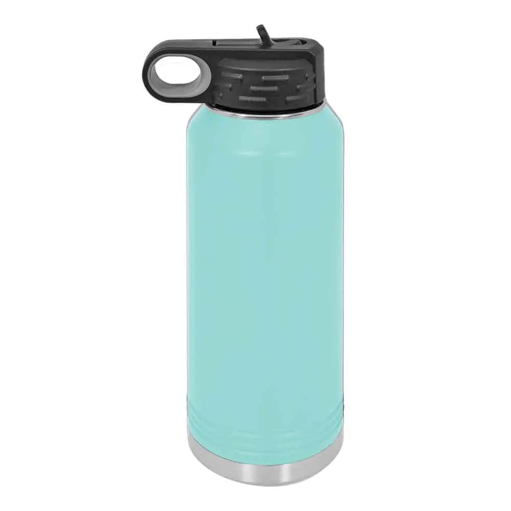 Case of 12 - 32 oz Stainless Steel Powder Coated Blank Insulated Sport Water Bottle Polar Camel