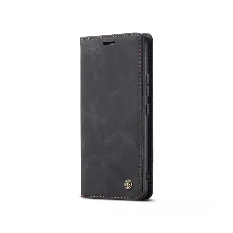 Caseme Magnetic Flip PU Leather Wallet Case for iPhone 11 Pro - Black