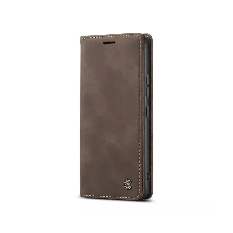 Caseme Magnetic Flip PU Leather Wallet Case for iPhone 11 Pro Max - Brown