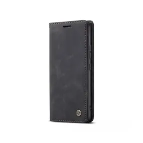 Caseme Magnetic Flip PU Leather Wallet Case for iPhone 6P / 7P / 8P -  Black