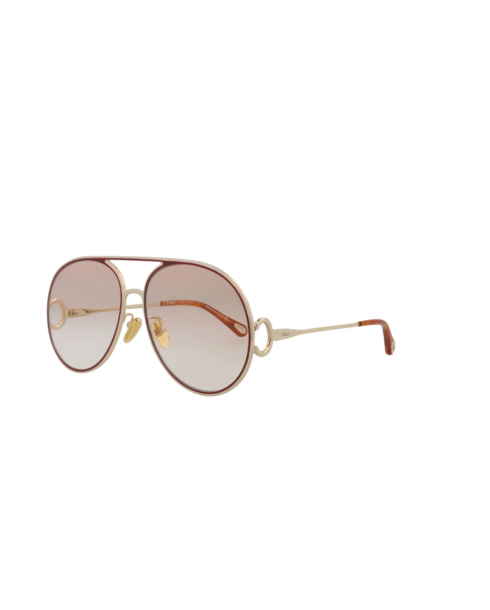 Chloe Aviator-Frame Metal Sunglasses, Style #  CH0145S-30013642004