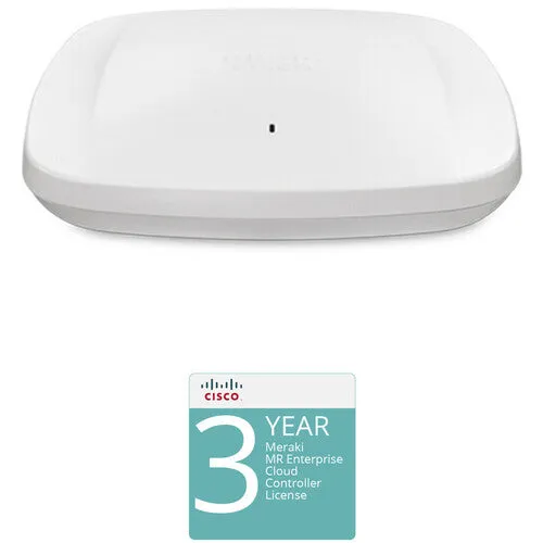 Cisco MR57 802.11ax 4 x 4:4 MU-MIMO Dual-Band Access Point Kit with 3-Year Enterprise License and Support