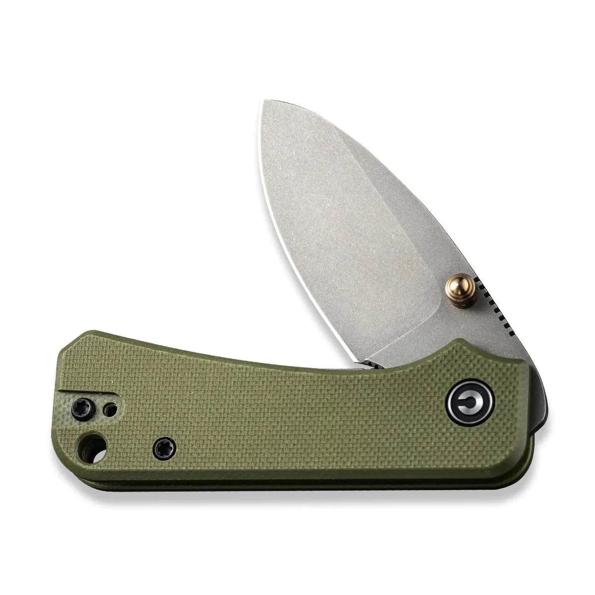 Civivi Baby Banter EDC Folding Knife 2.34in Nitro-V Stonewashed Steel Blade Blade Green G10 Handles (C19068S-5)