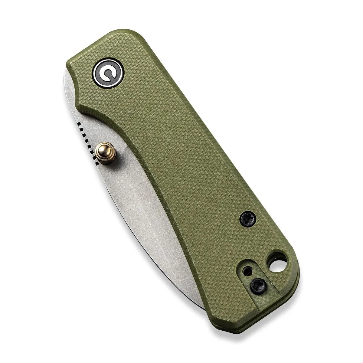 Civivi Baby Banter EDC Folding Knife 2.34in Nitro-V Stonewashed Steel Blade Blade Green G10 Handles (C19068S-5)