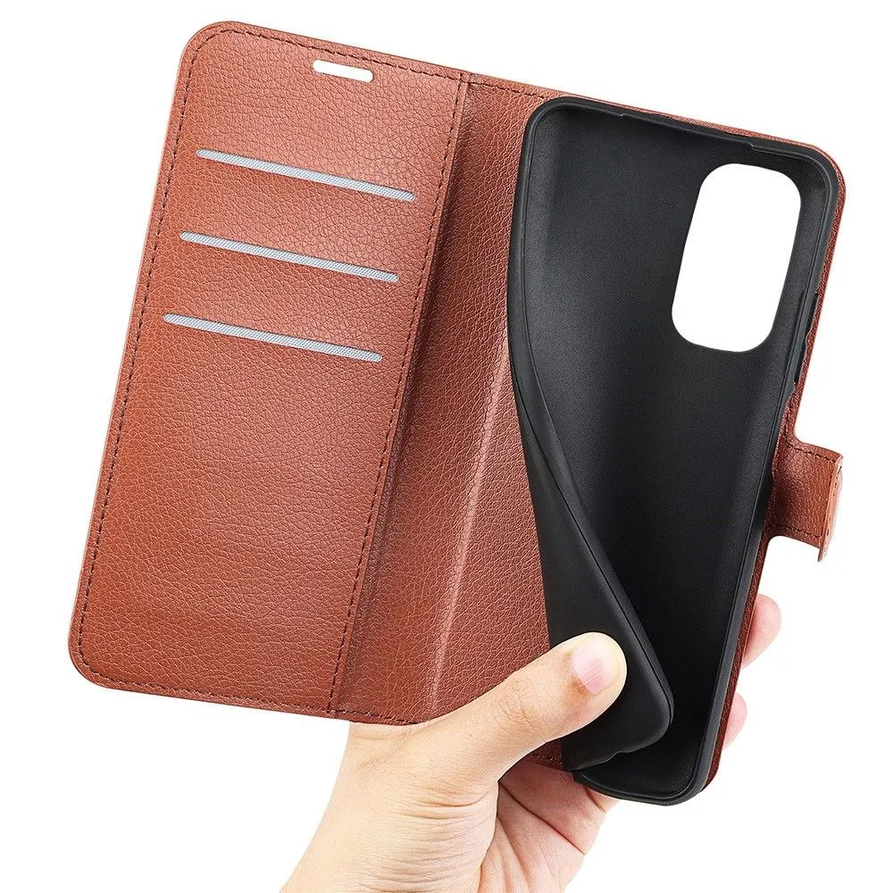 Classic Motorola Edge 30 flip case - Brown