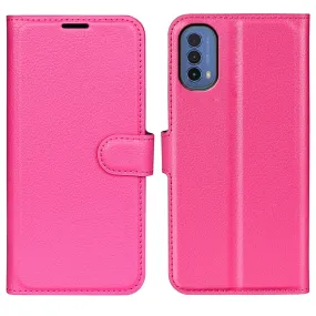 Classic Motorola Moto E30 / E40 flip case - Rose