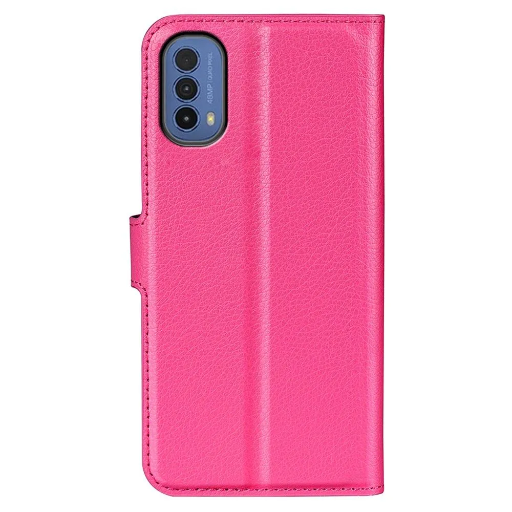 Classic Motorola Moto E30 / E40 flip case - Rose