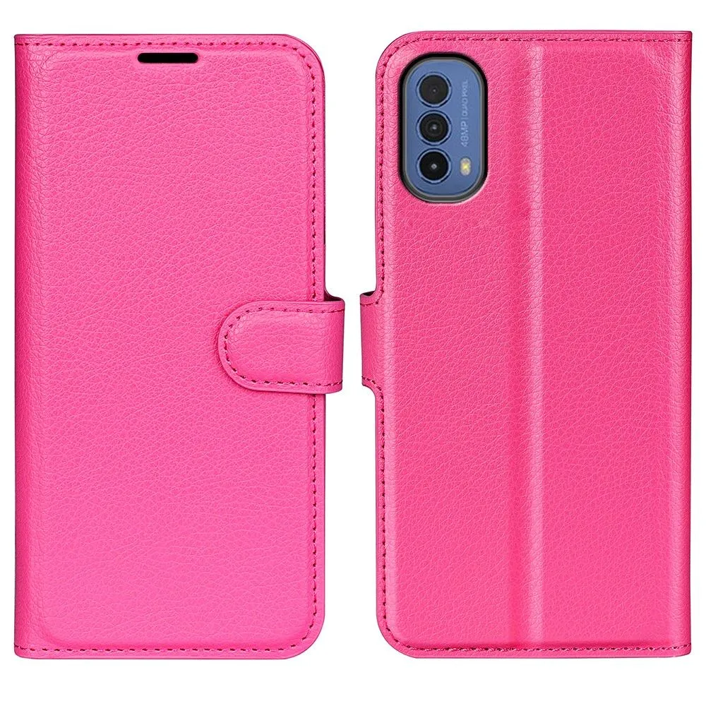 Classic Motorola Moto E30 / E40 flip case - Rose