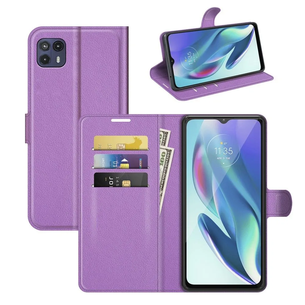 Classic Motorola Moto G50 5G flip case - Purple