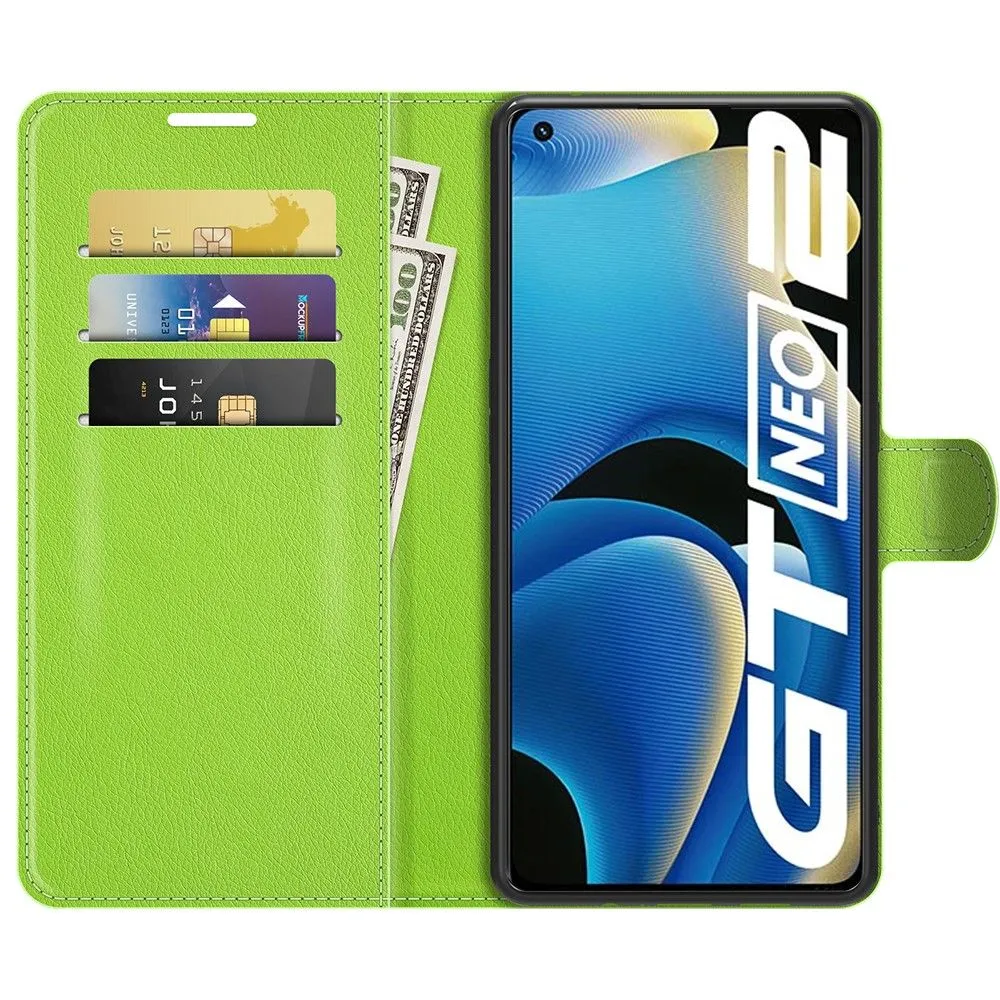 Classic Realme GT2 / GT Neo2 flip case - Green