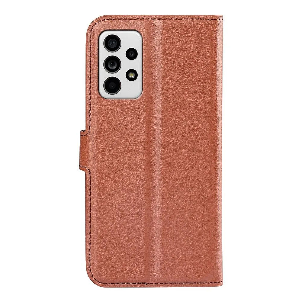 Classic Samsung Galaxy A33 5G flip case - Brown