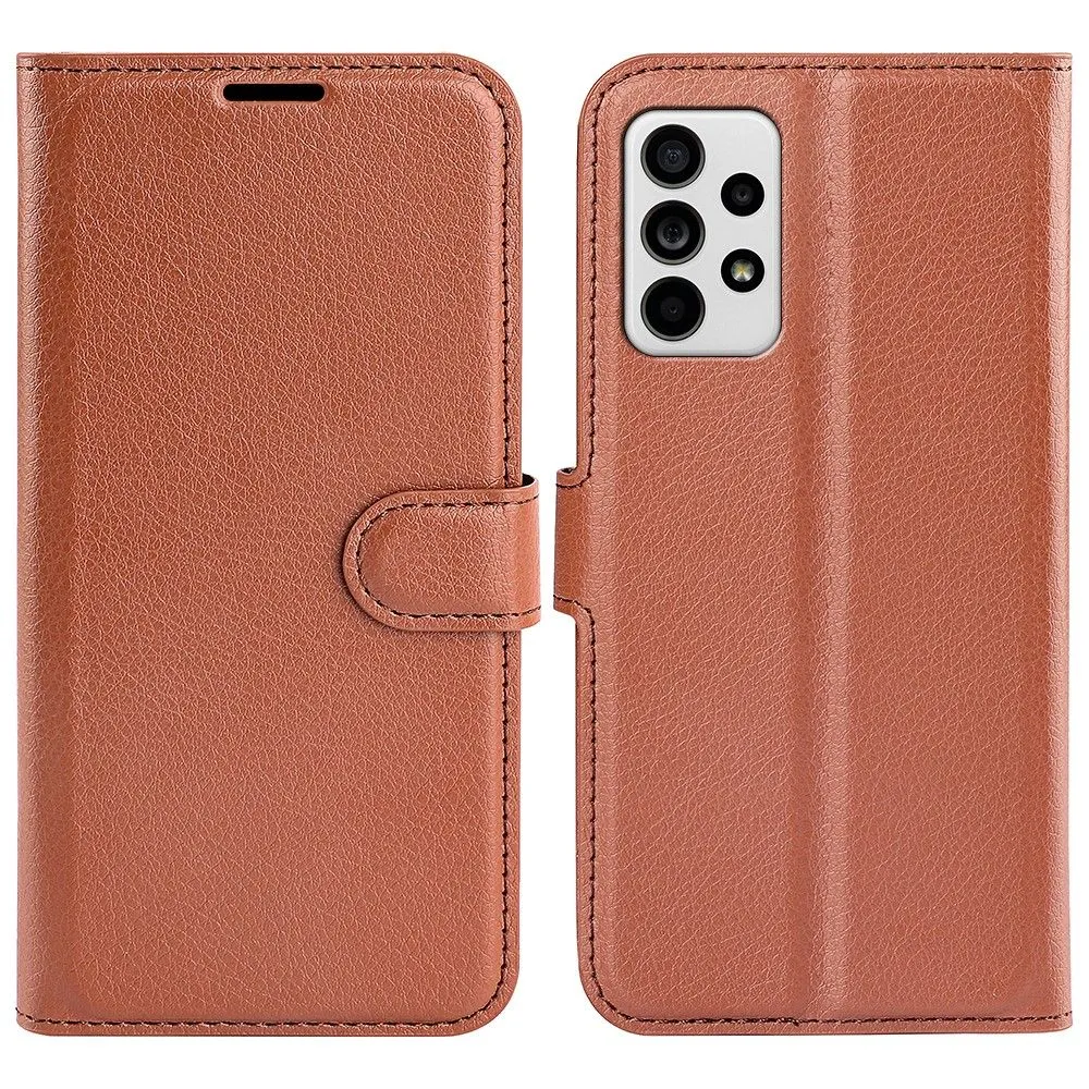 Classic Samsung Galaxy A33 5G flip case - Brown