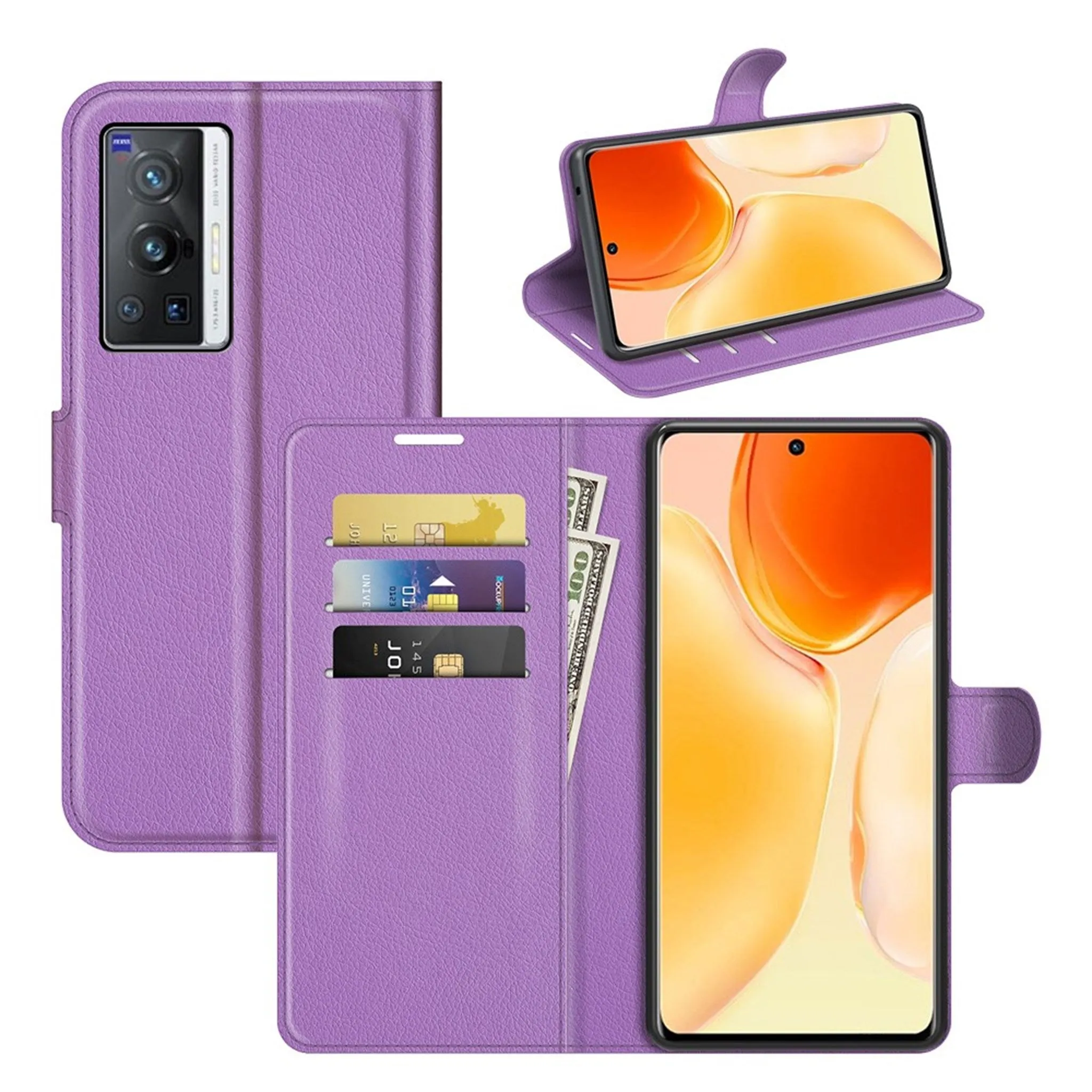 Classic Vivo X70 Pro flip case - Purple