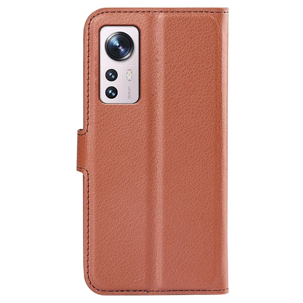 Classic Xiaomi 12 Lite flip case - Brown