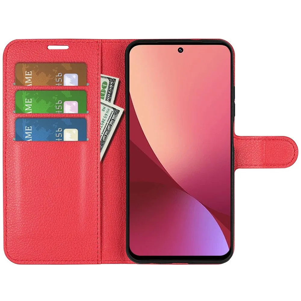 Classic Xiaomi 12 Lite flip case - Red