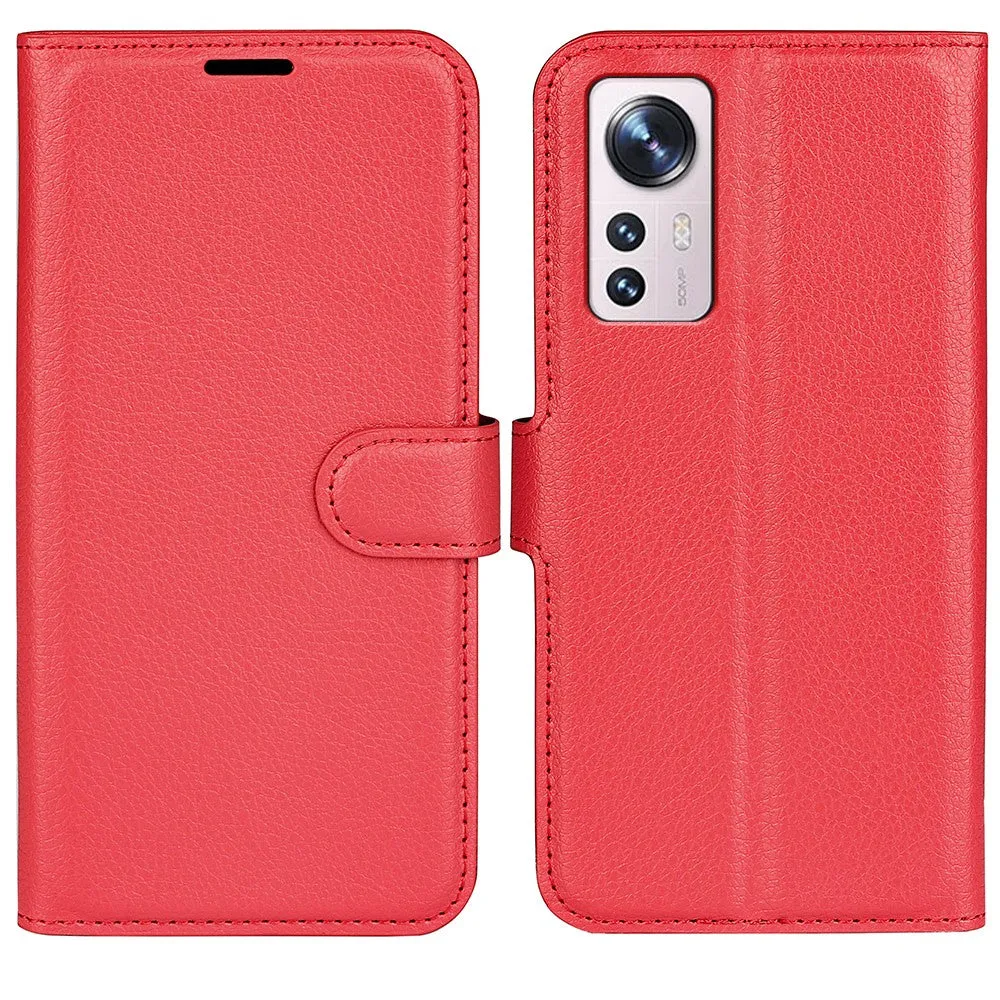 Classic Xiaomi 12 Lite flip case - Red