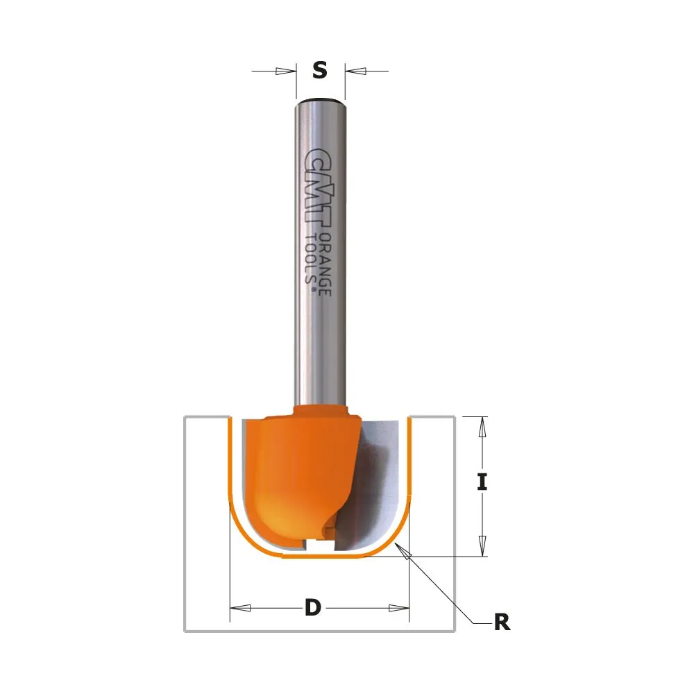 CMT 851.501.11  -  CMT 3/4" Bowl & Tray Router Bit