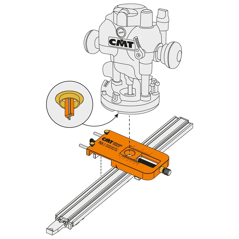 CMT PGD-1 -   ADJUSTABLE PRECISION ROUTER DADO JIG