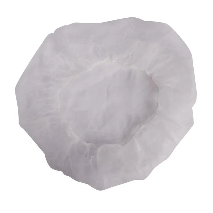 Cordova BC24W/10 Polypropylene Bouffant Cap, White, 24 Inches, Case of 1,000