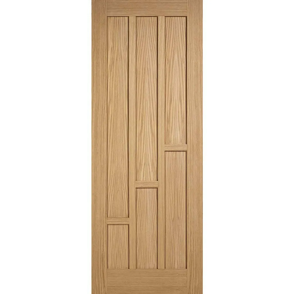 Coventry Oak 6 Panel Single Evokit Pocket Door - Prefinished