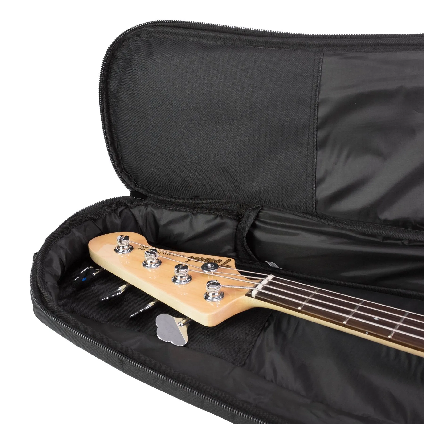 Crossfire Deluxe Padded Electric Bass Guitar Gig Bag (Black)