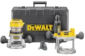 DeWALT DW616PK Router Combination Kit, 11 A, 24,500 rpm Load Speed, 2-1/2 in Max Stroke