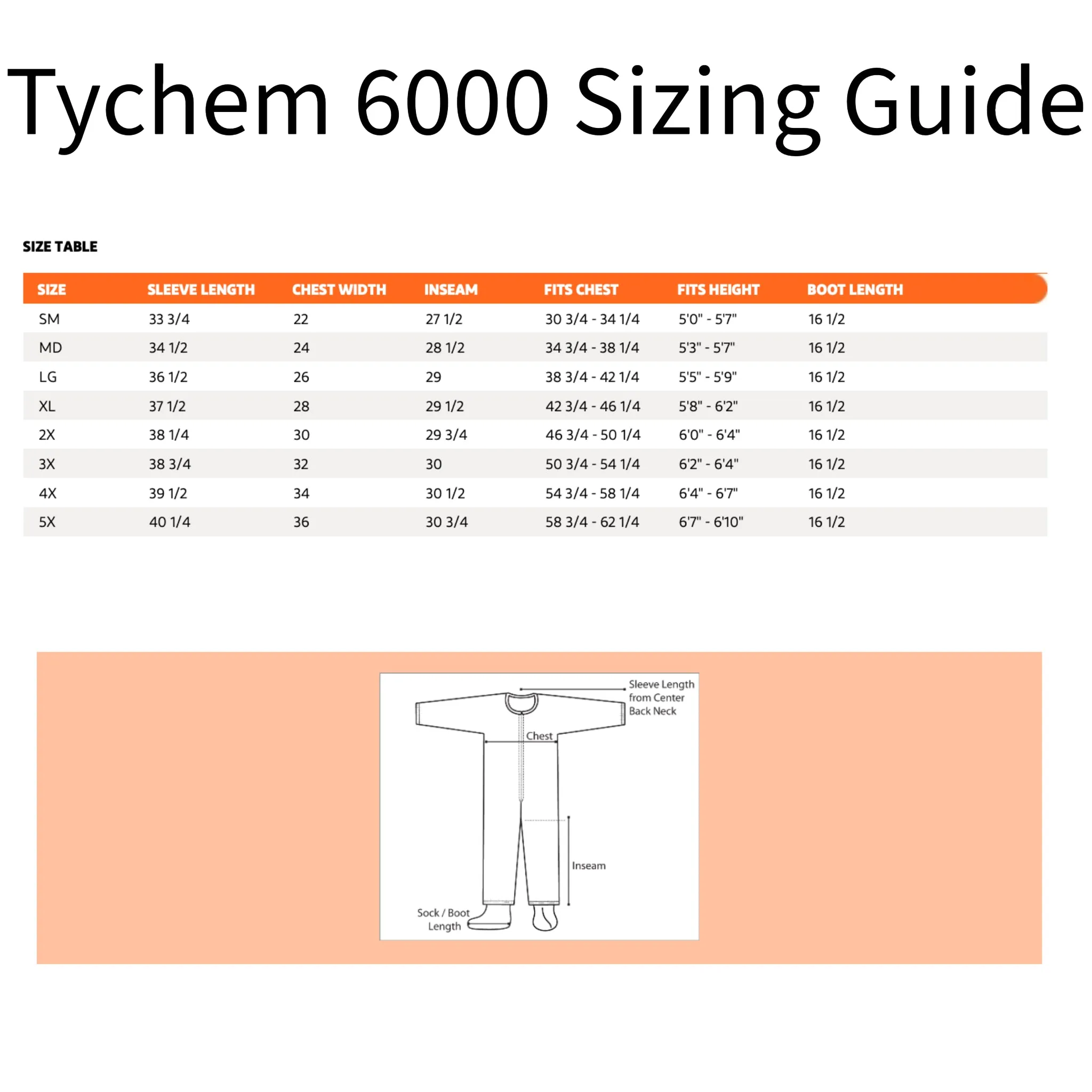 DuPont Tychem 6000 TF169TGY Chemical Protective Coverall, Respirator Fit Hood, Elastic Wrists, Attached Socks, Gray, Case of 6