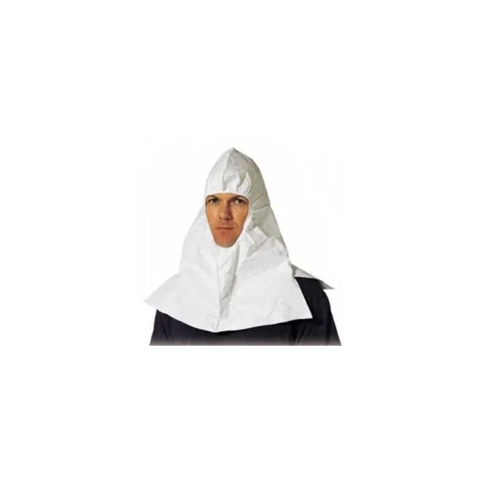 DuPont Tyvek 400 TY657SWH0001 Shoulder Length Hood, White, One Size, Case of 100