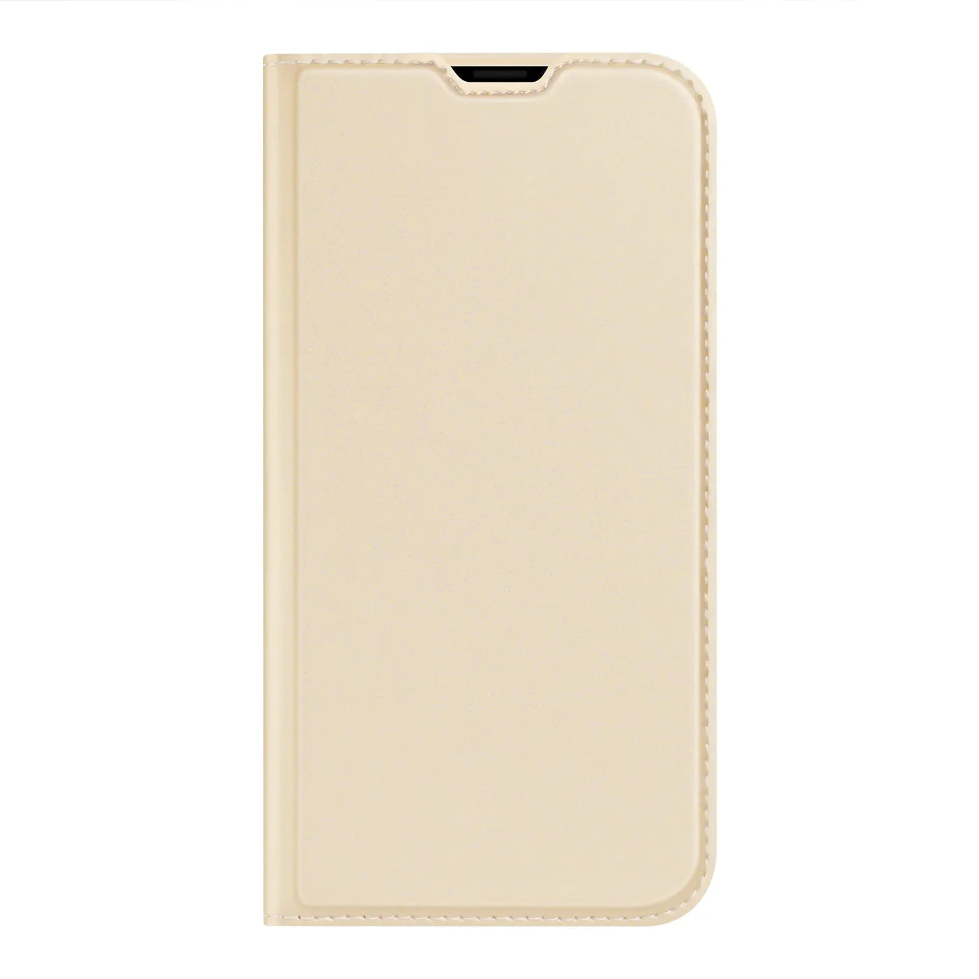 DUX DUCIS Skin Pro Faux Leather Wallet Flip Case for Apple iPhone 14 & 13 - Gold