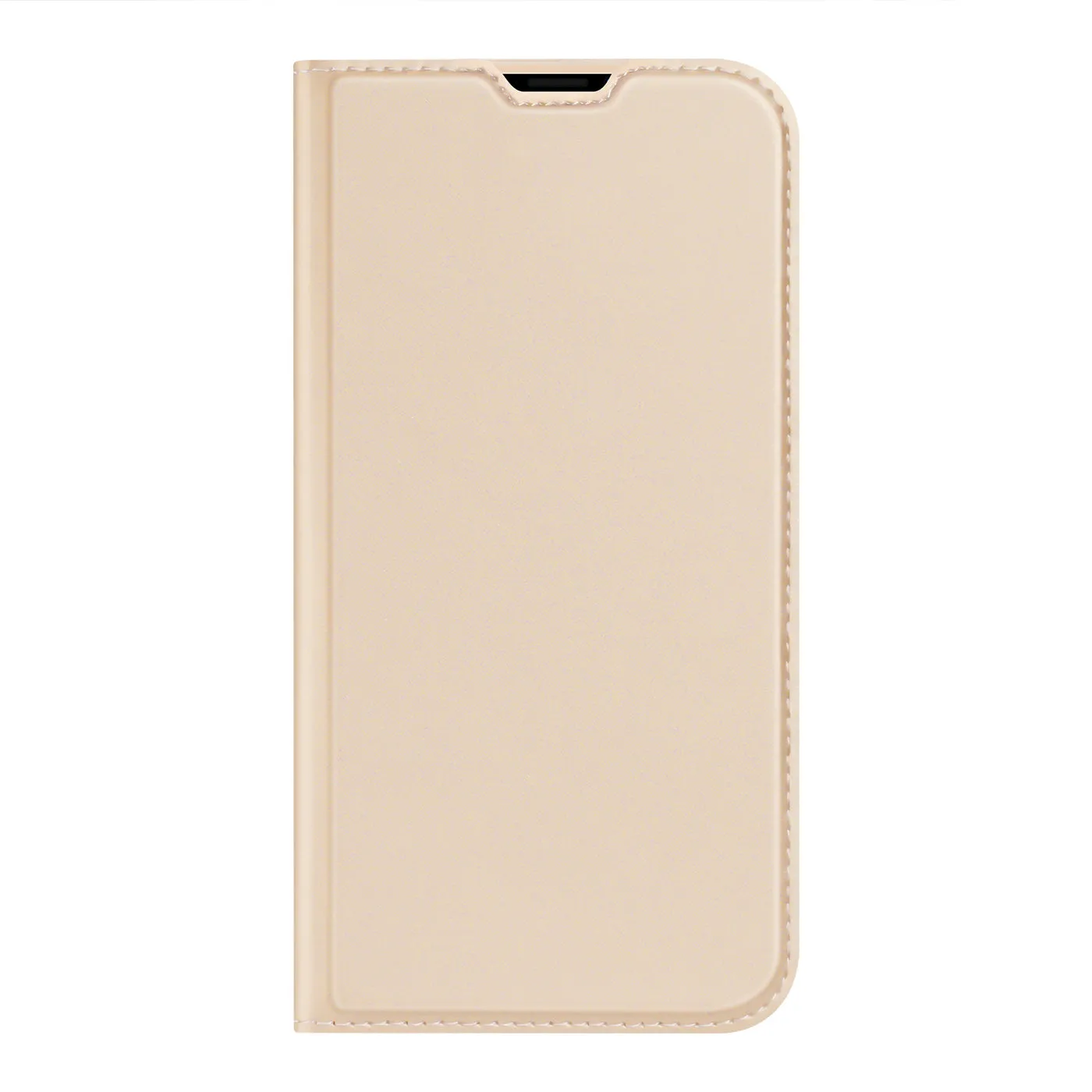 DUX DUCIS Skin Pro Faux Leather Wallet Flip Case for Apple iPhone 14 Pro - Gold