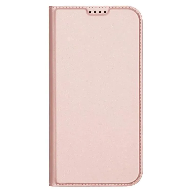 DUX DUCIS Skin Pro Faux Leather Wallet Flip Case for Apple iPhone 16 Plus - Rose Gold