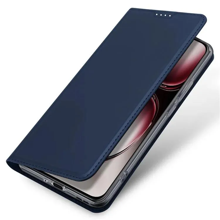 DUX DUCIS Skin Pro Faux Leather Wallet Flip Case for OPPO Reno12 Pro - Blue