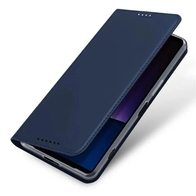 DUX DUCIS Skin Pro Faux Leather Wallet Flip Case for Sony Xperia 1 VI - Blue