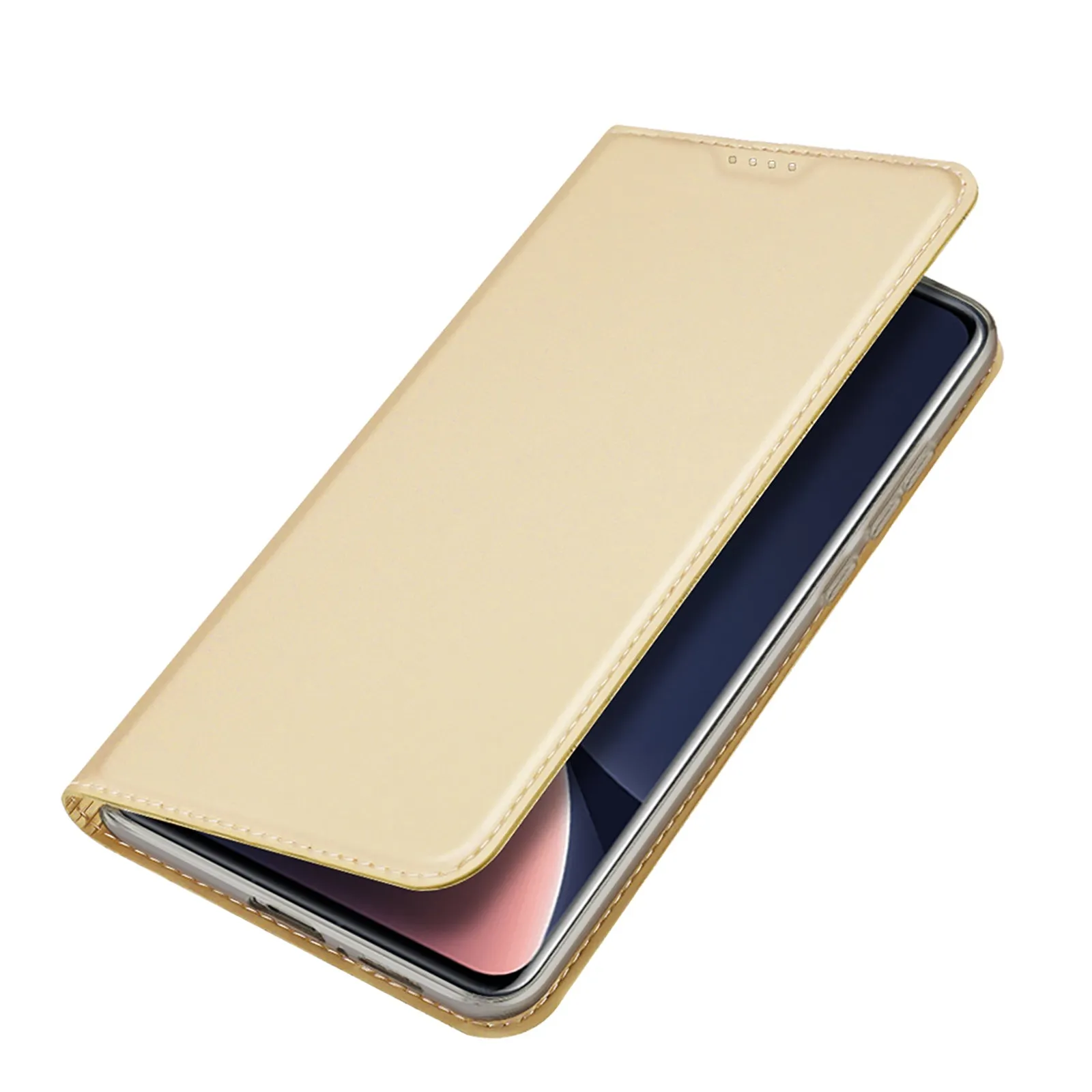 DUX DUCIS Skin Pro Faux Leather Wallet Flip Case for Xiaomi 13 Pro - Gold