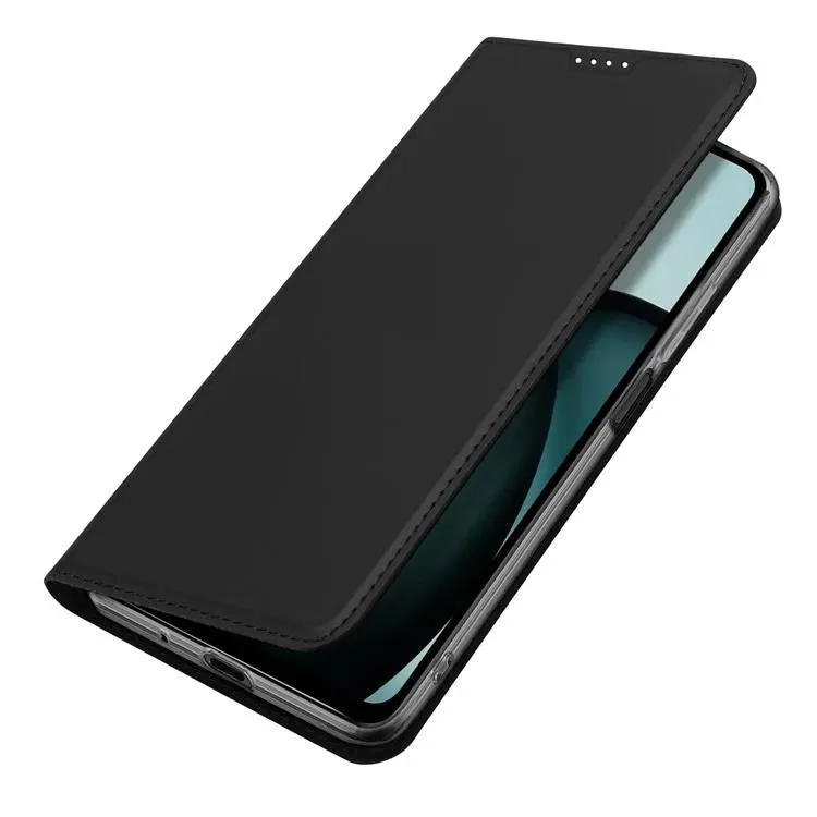 DUX DUCIS Skin Pro Faux Leather Wallet Flip Case for Xiaomi Poco 61 / Redmi A3/ Redmi A3x - Black