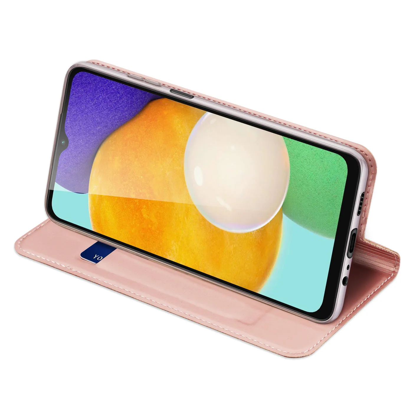 DUX DUCIS Skin Pro Wallet Flip Case for Samsung Galaxy A13 5G / A04s - Rose Gold