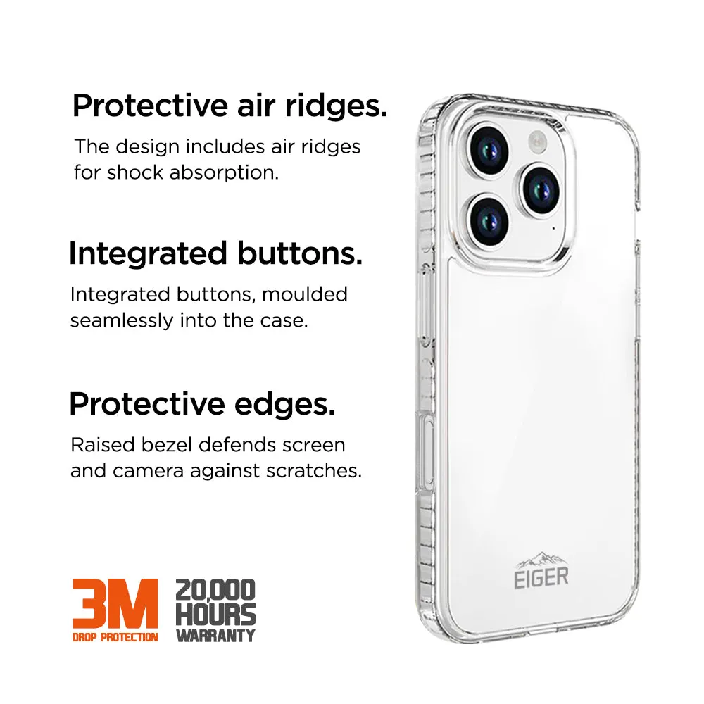 Eiger Ice Grip Case for Apple iPhone 16 Pro in Clear