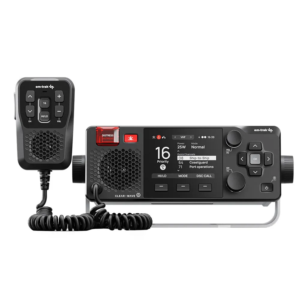 em-trak X100 VHF w/Class B AIS