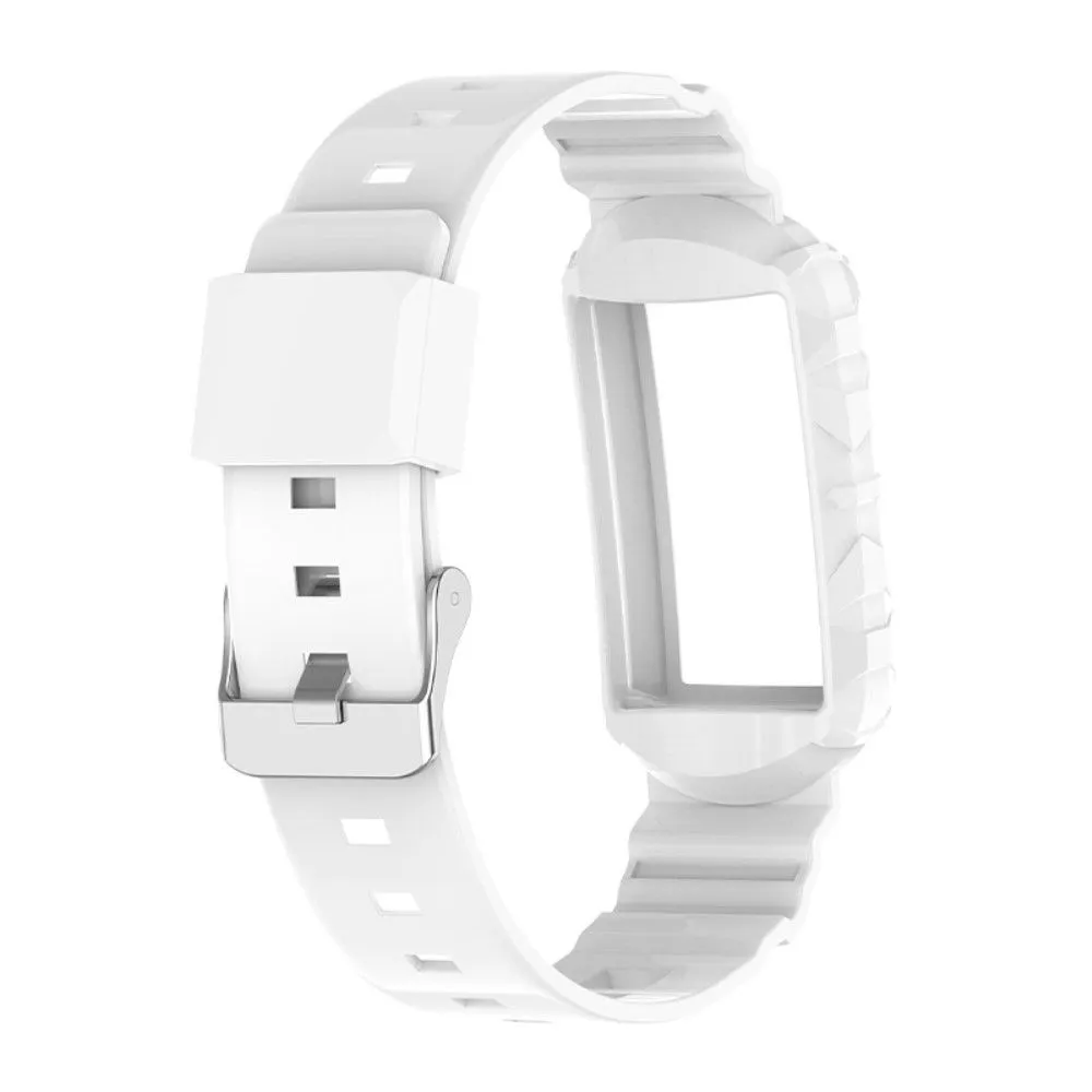 Fitbit Charge 5 / 4 / 3 integrated TPU cover   watch strap - White