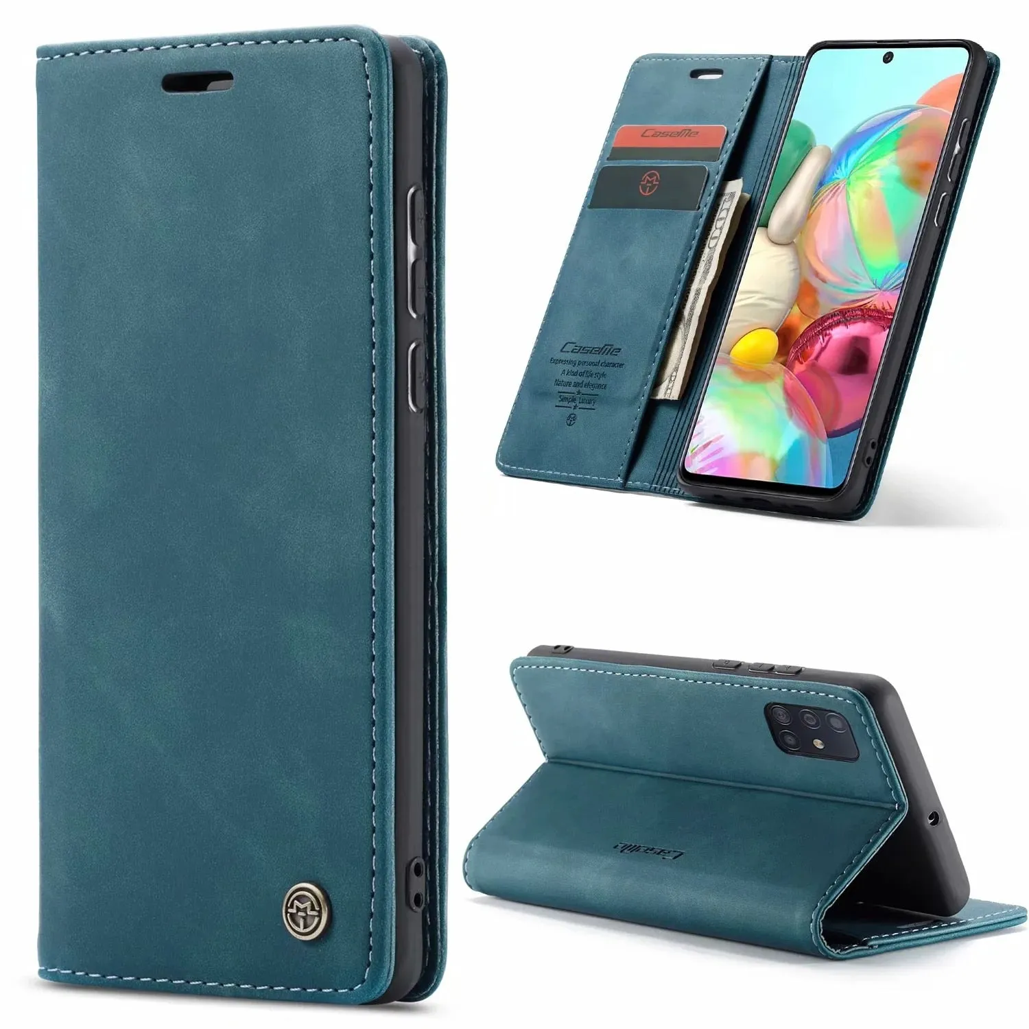 Flip Leather Wallet Case for Samsung S Series