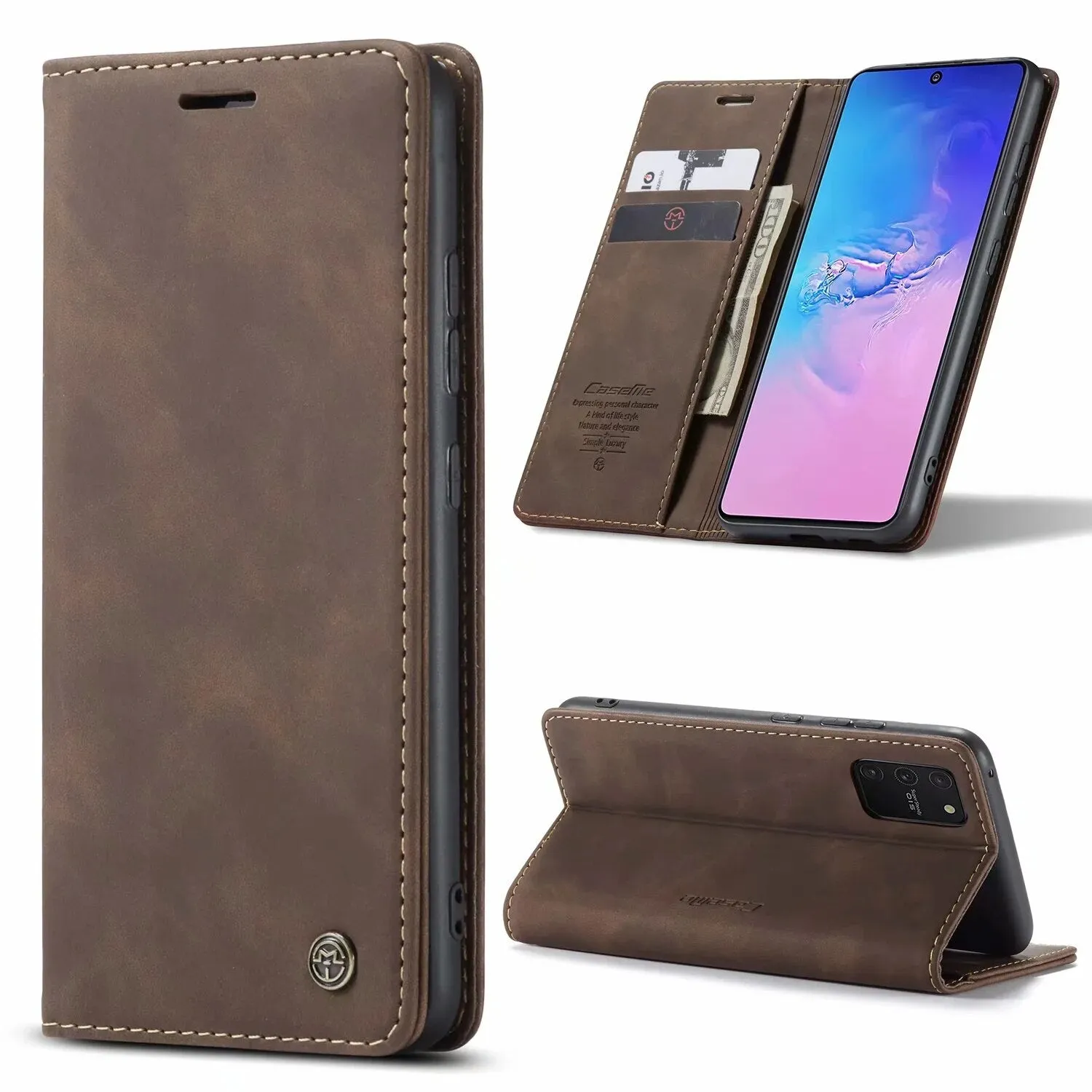 Flip Leather Wallet Case for Samsung S Series