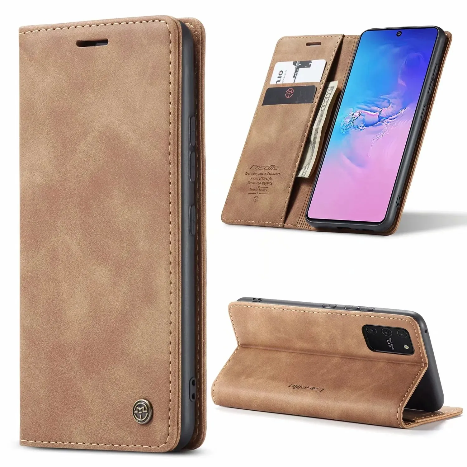 Flip Leather Wallet Case for Samsung S Series