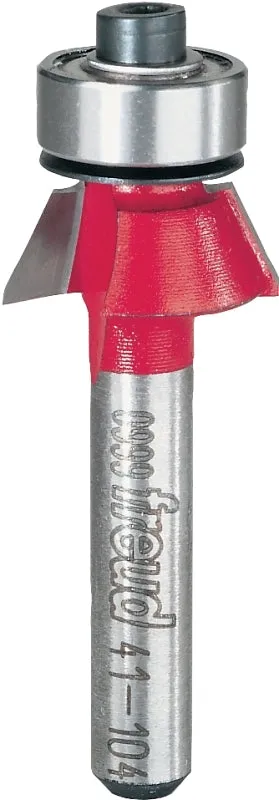 Freud 41-104 Router Bit, 19/32 in Dia Cutter, 1-7/8 in OAL, 1/4 in Dia Shank, 2-Cutter, Carbide :EA: QUANTITY: 1