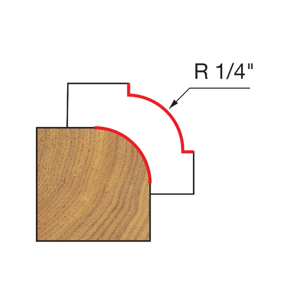 Freud Rounding Over Bit 1/4" Shank x 1/4" Radius